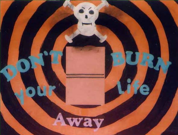 Poster: "Don't Burn Your Life Away"